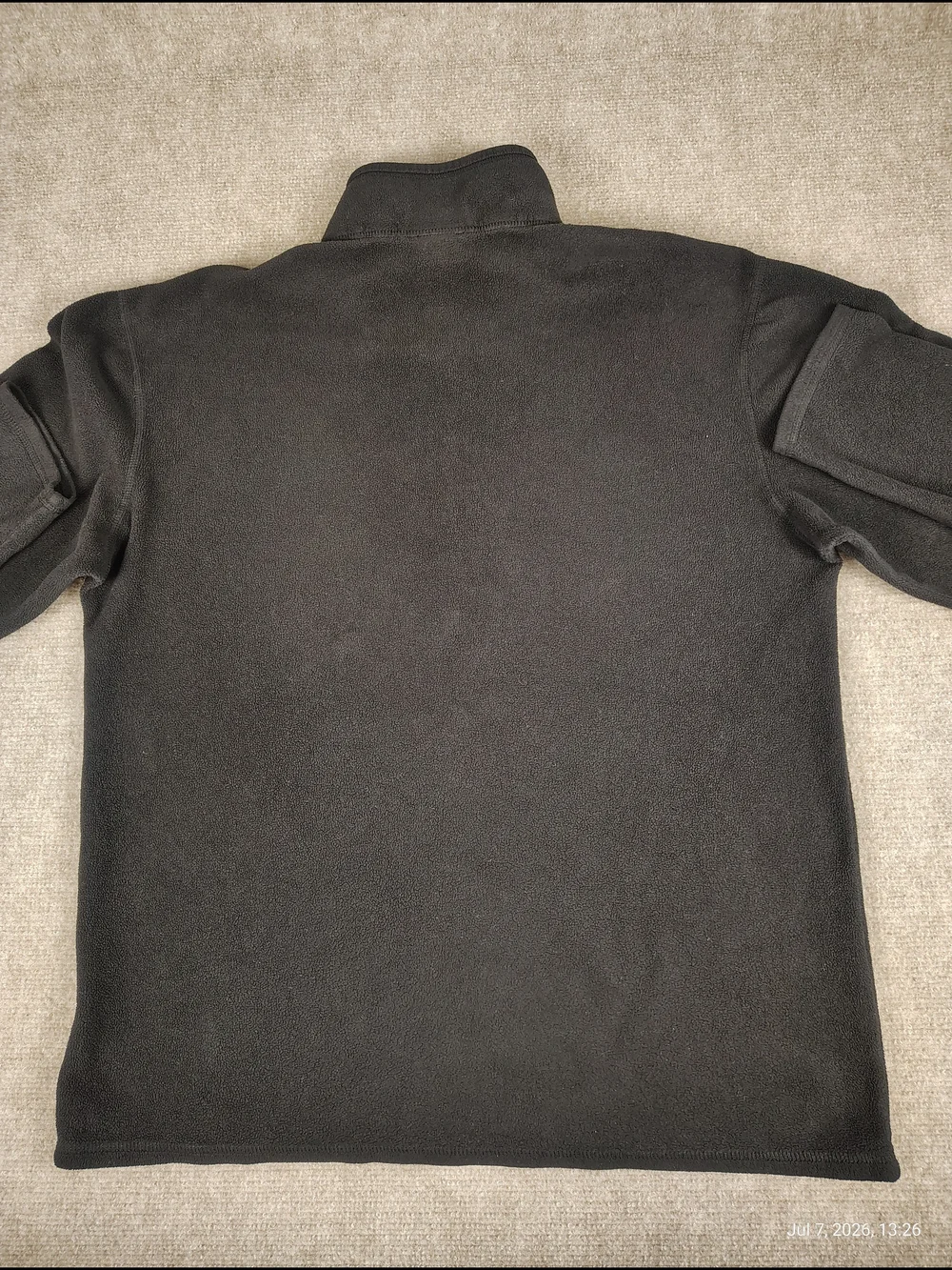 Men’s Black The North Face Polartec Classic 1/4 Zip Base Layer Pullover Sz Large